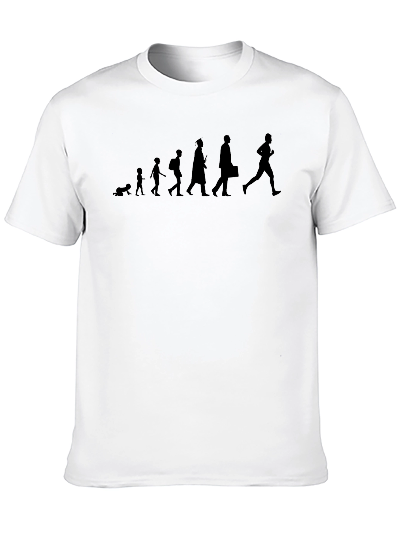 Evolution of Man Black T-Shirt