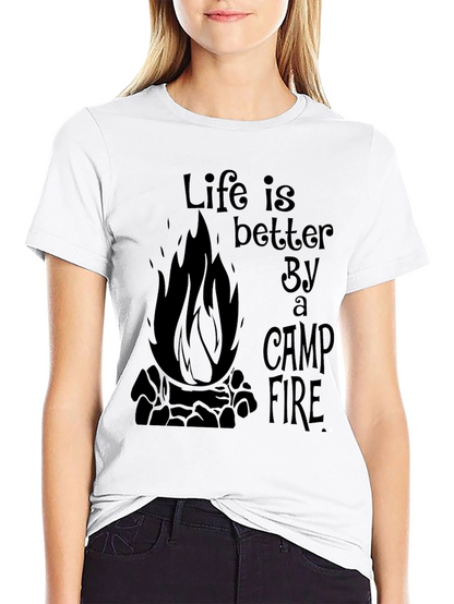 Life is Better By a Camp Fire Graphic Tee