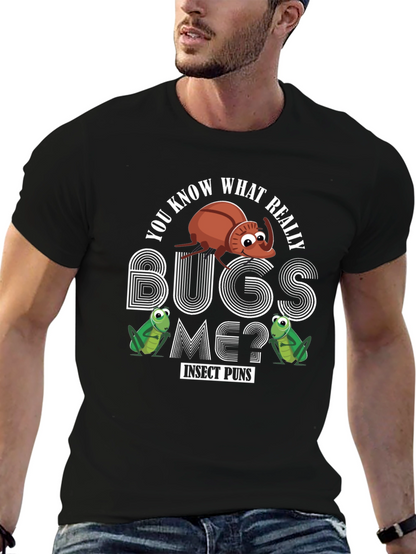 Insect Puns Graphic Tee - Bugs Me?