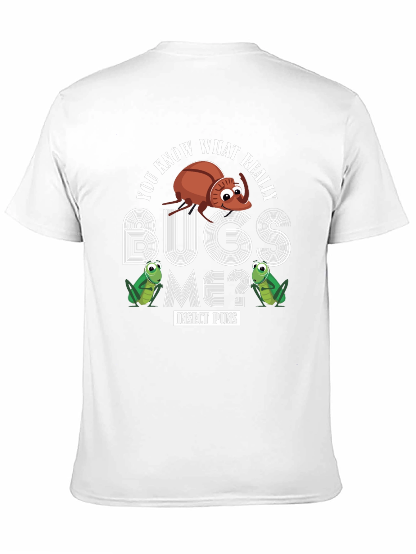 Insect Puns Graphic Tee - Bugs Me?