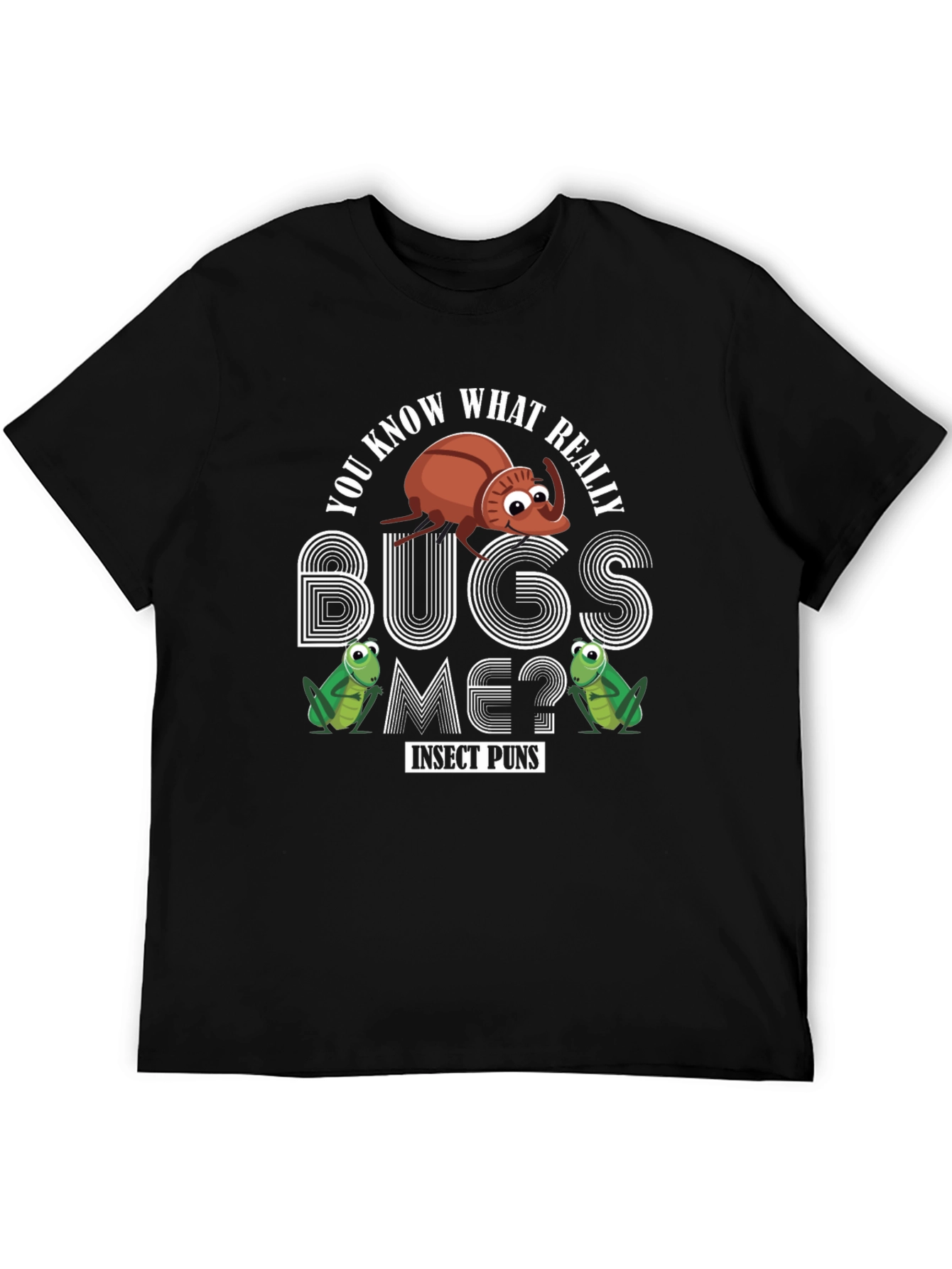 Insect Puns Graphic Tee - Bugs Me?