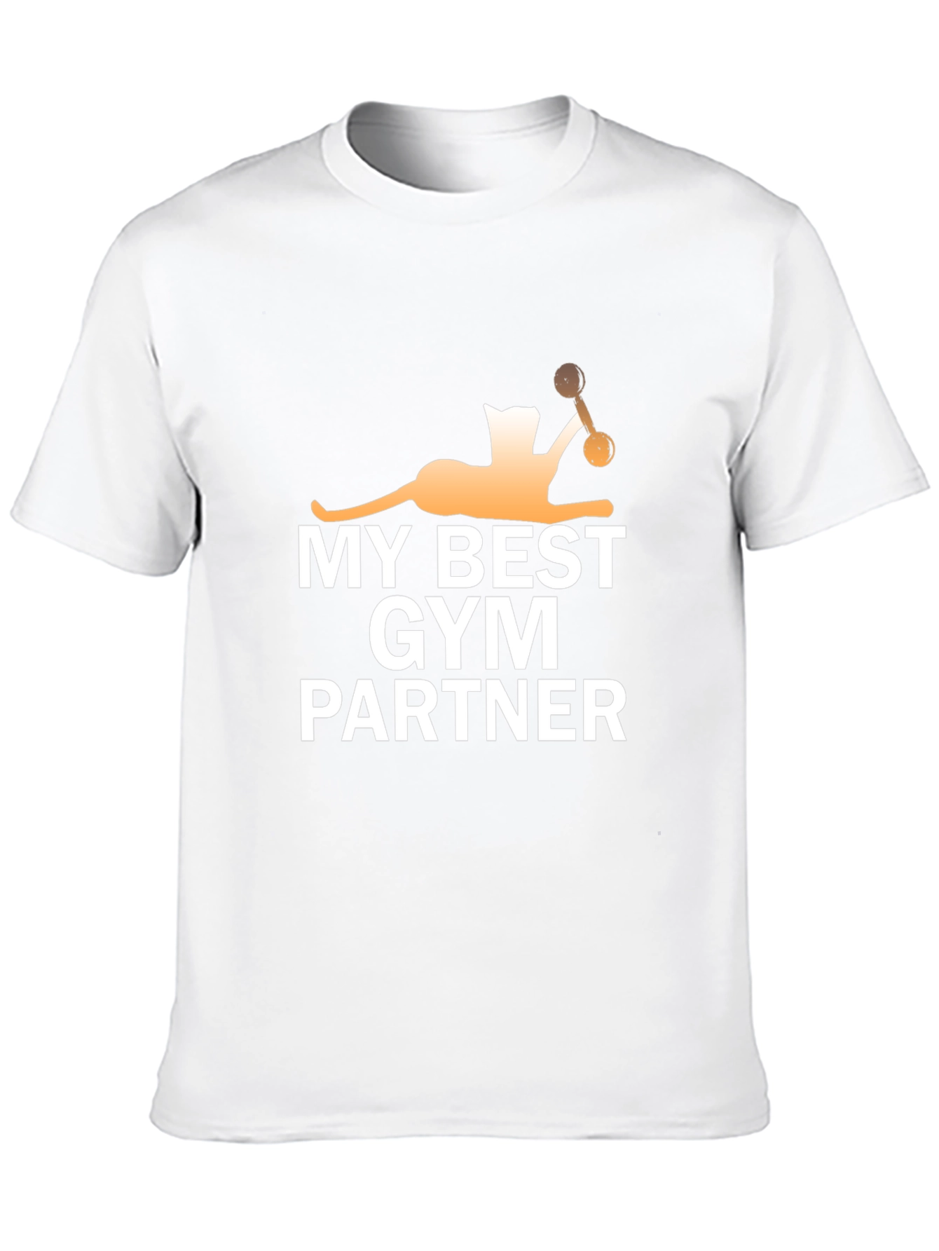 My Best Gym Partner Black Graphic Tee