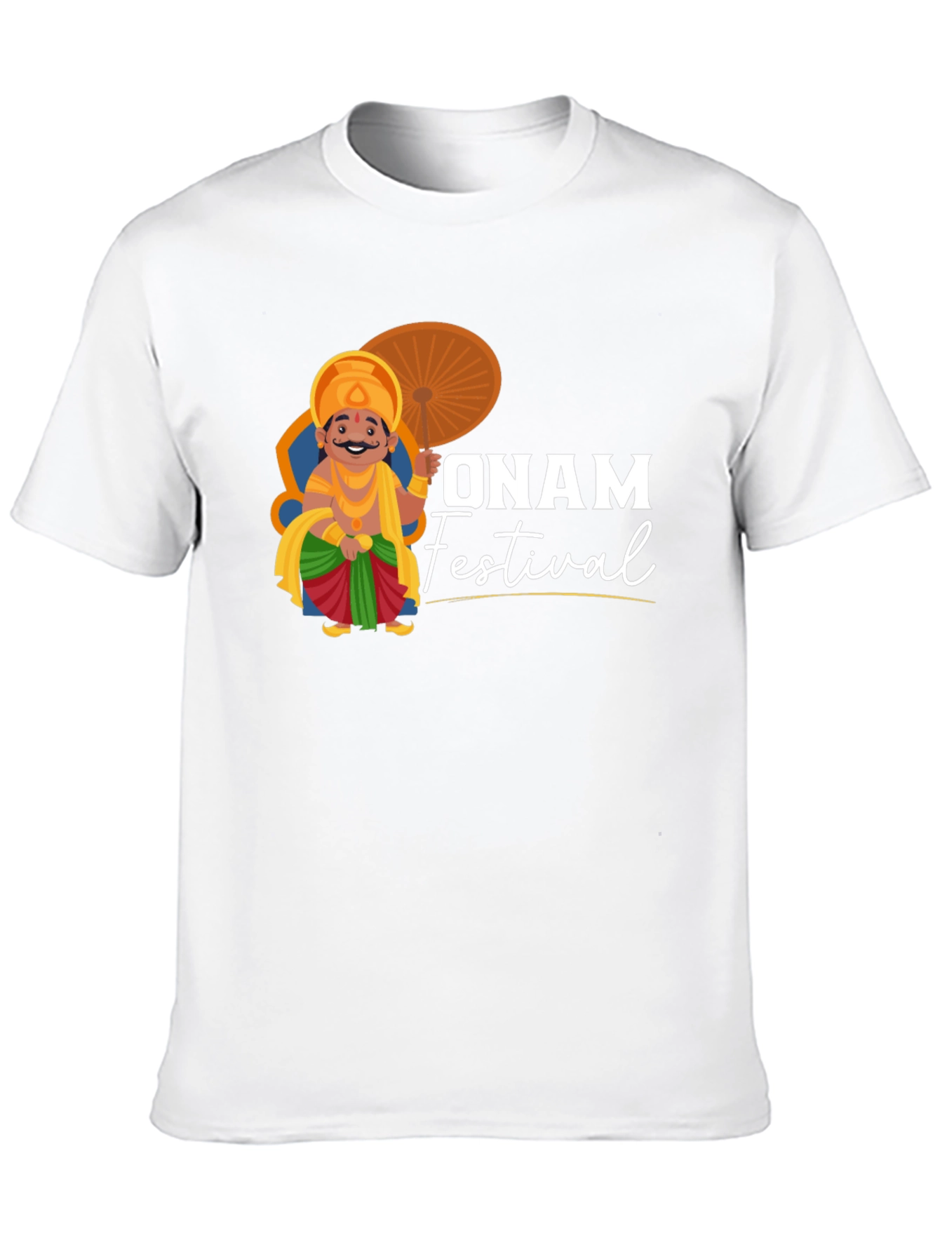 Onam Festival T-Shirt | Black Cotton Tee