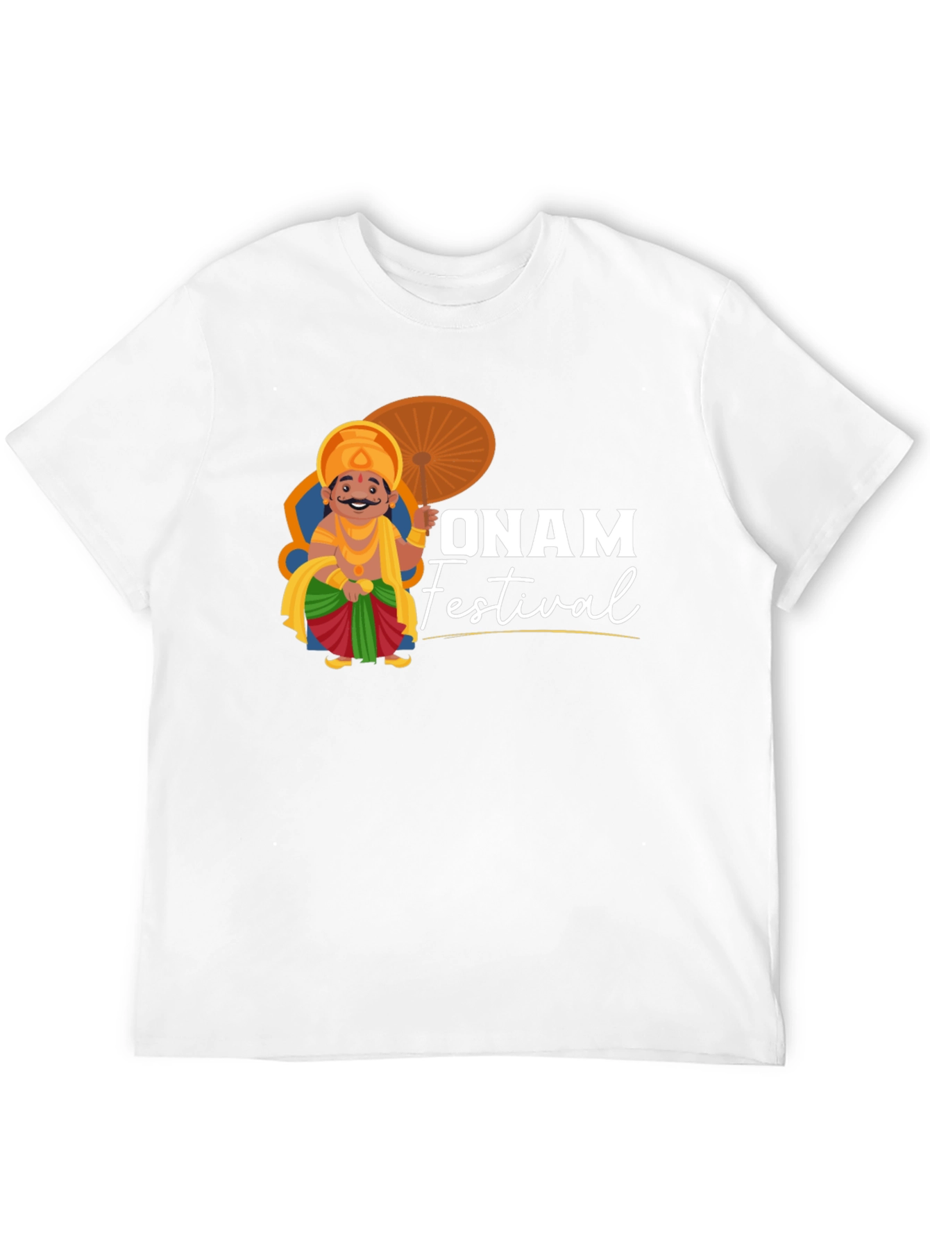 Onam Festival T-Shirt | Black Cotton Tee