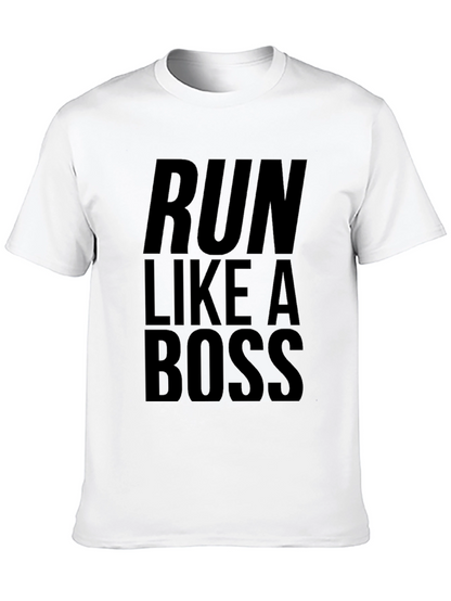 Run Like A Boss Black Tee