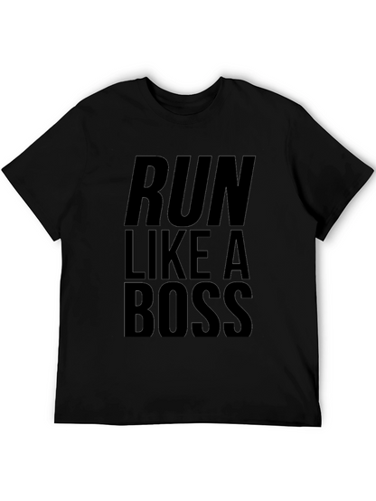 Run Like A Boss Black Tee