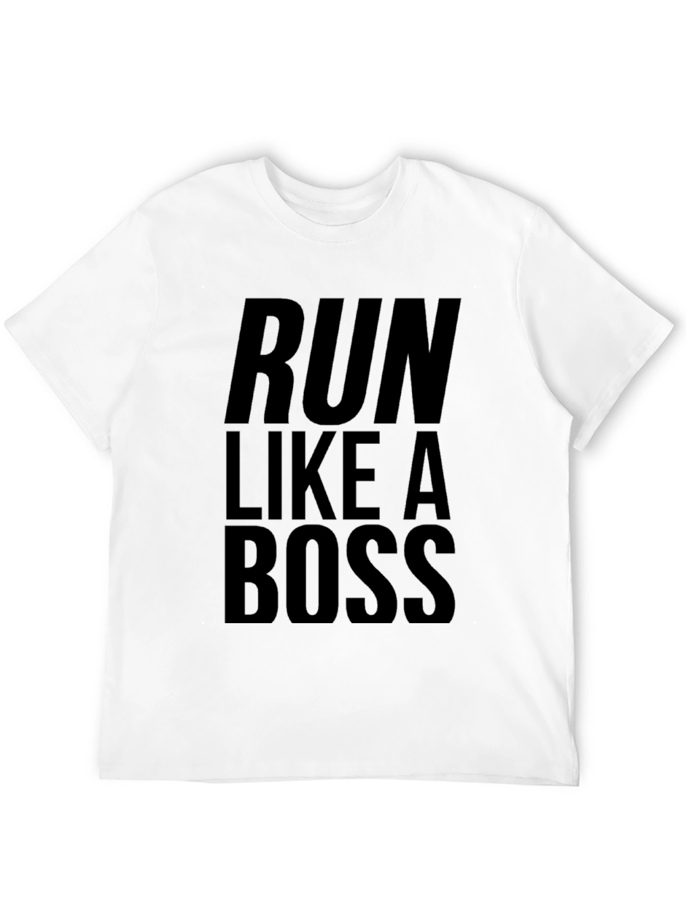 Run Like A Boss Black Tee