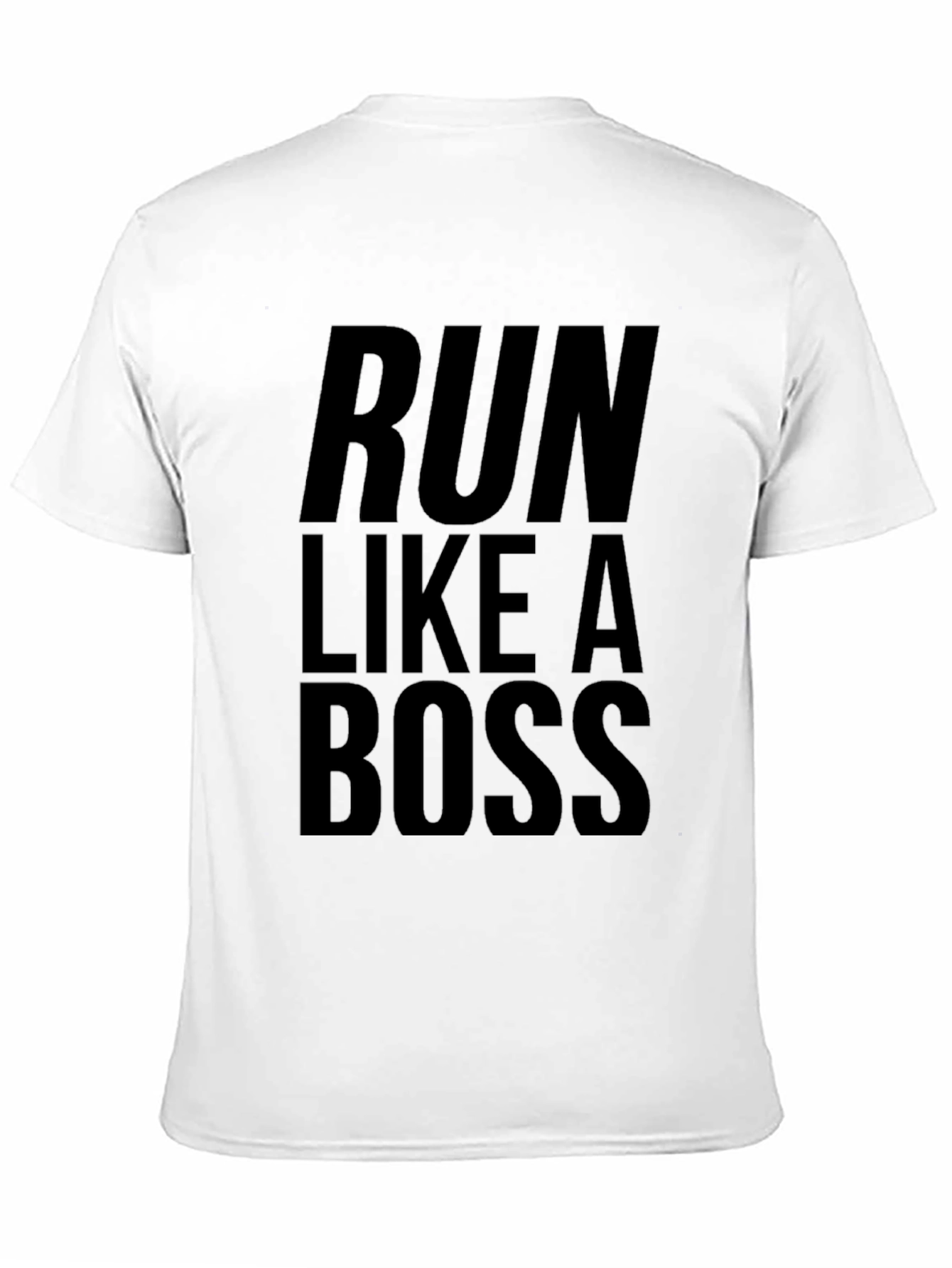 Run Like A Boss Black Tee