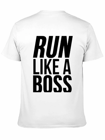 Run Like A Boss Black Tee
