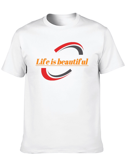 Life is Beautiful Graphic Tee - Stylish Black T-Shirt