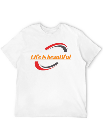 Life is Beautiful Graphic Tee - Stylish Black T-Shirt