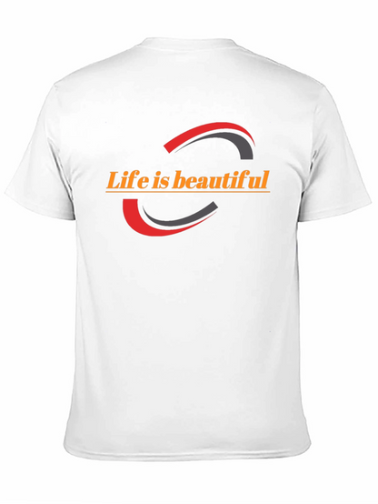 Life is Beautiful Graphic Tee - Stylish Black T-Shirt