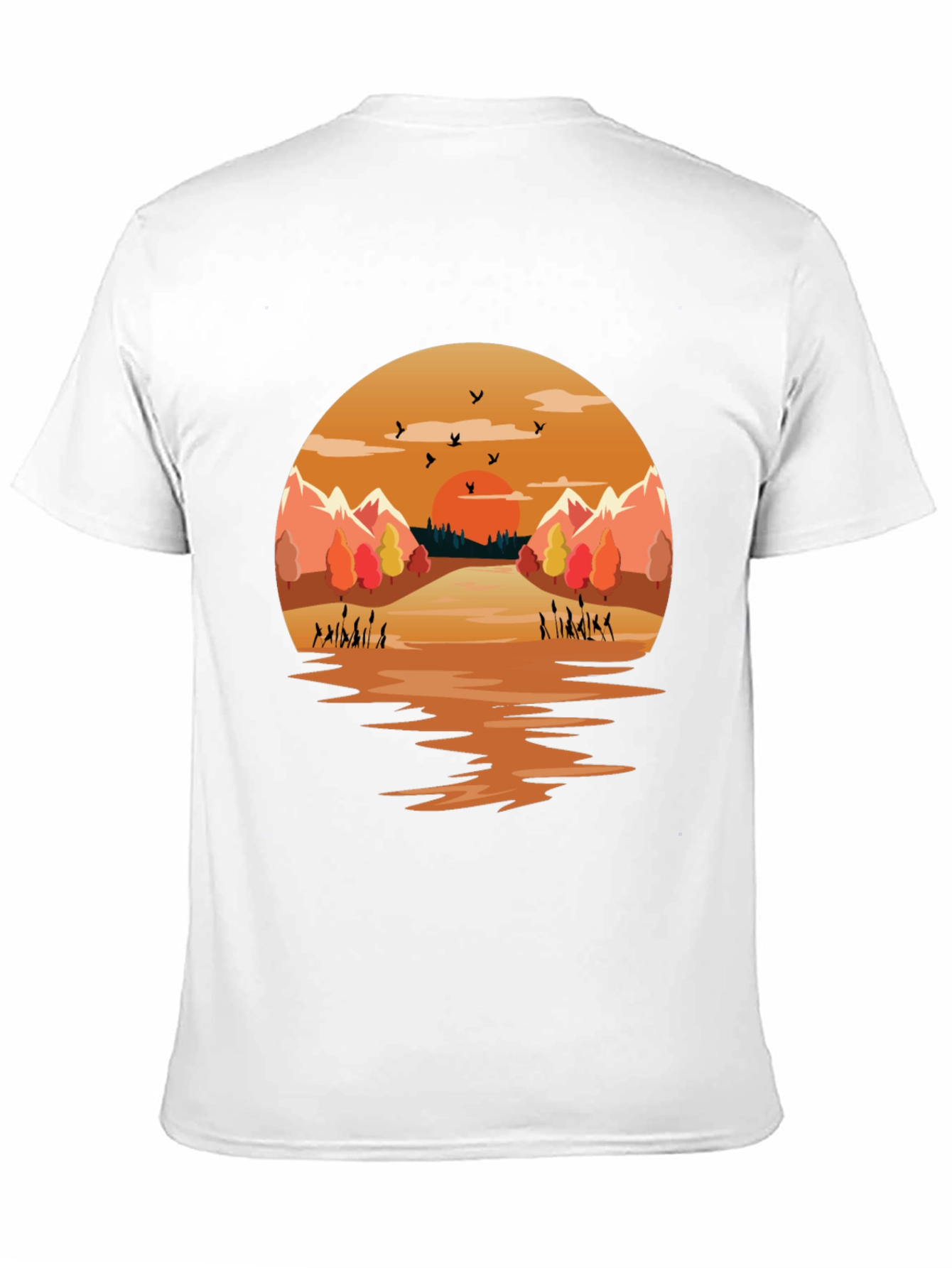 Sunset Lake Graphic Tee - Nature Inspired Design