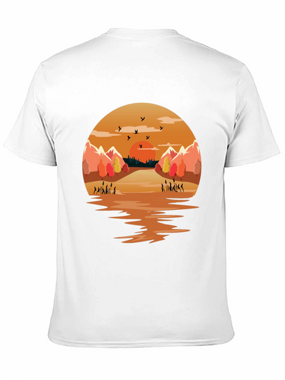 Sunset Lake Graphic Tee - Nature Inspired Design