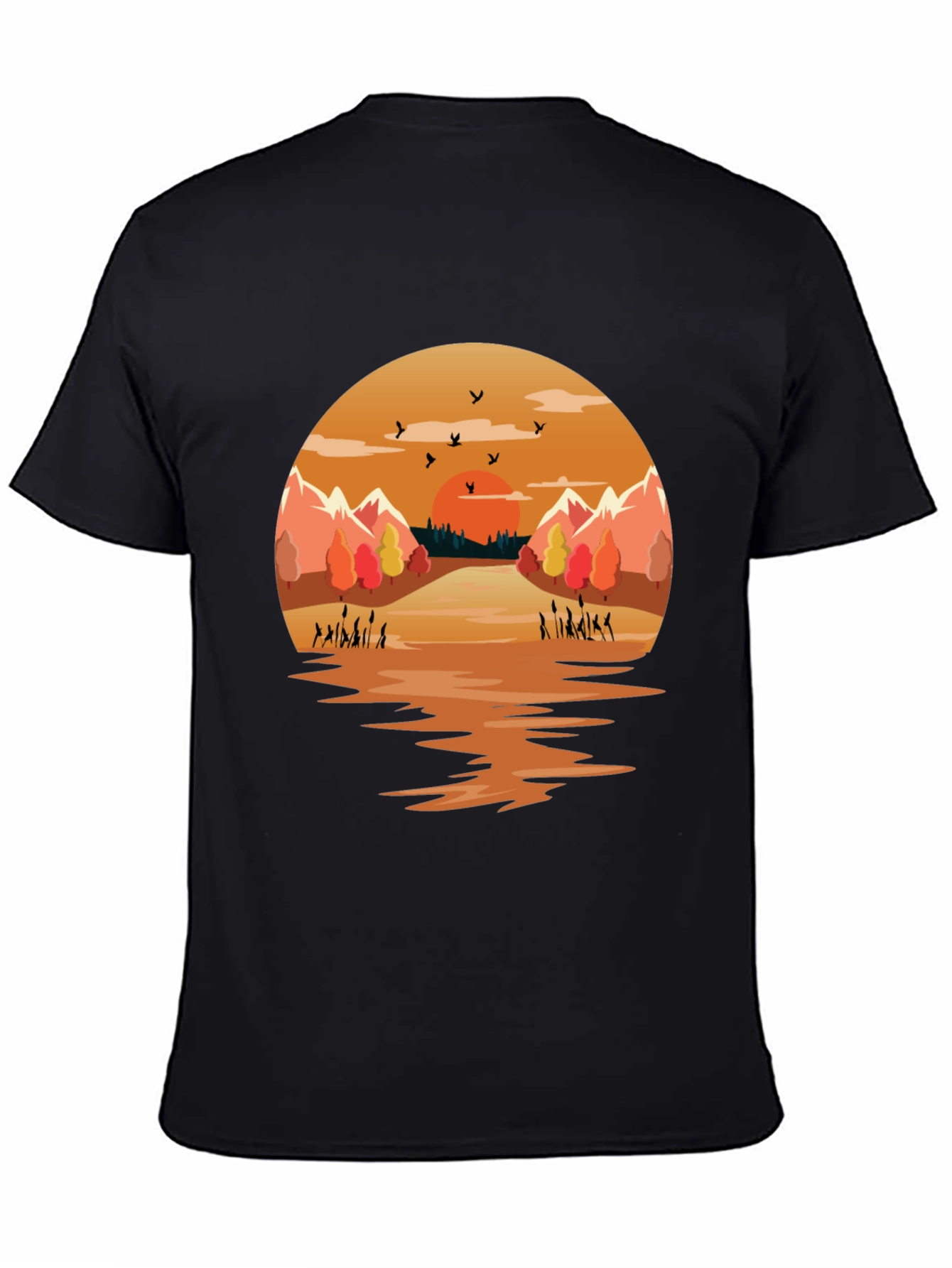 Sunset Lake Graphic Tee - Nature Inspired Design
