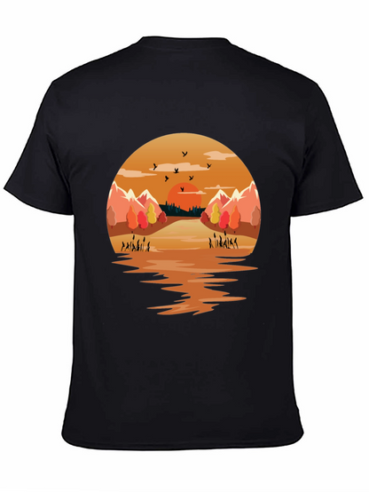 Sunset Lake Graphic Tee - Nature Inspired Design