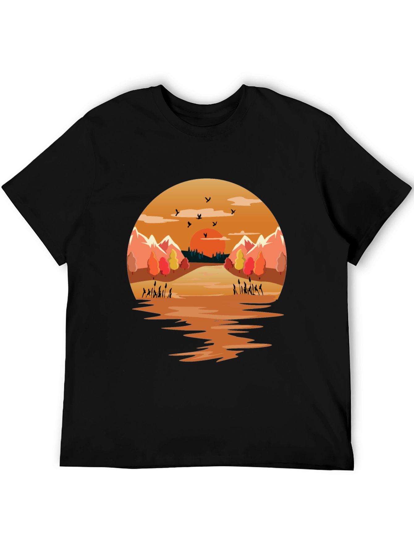 Sunset Lake Graphic Tee - Nature Inspired Design