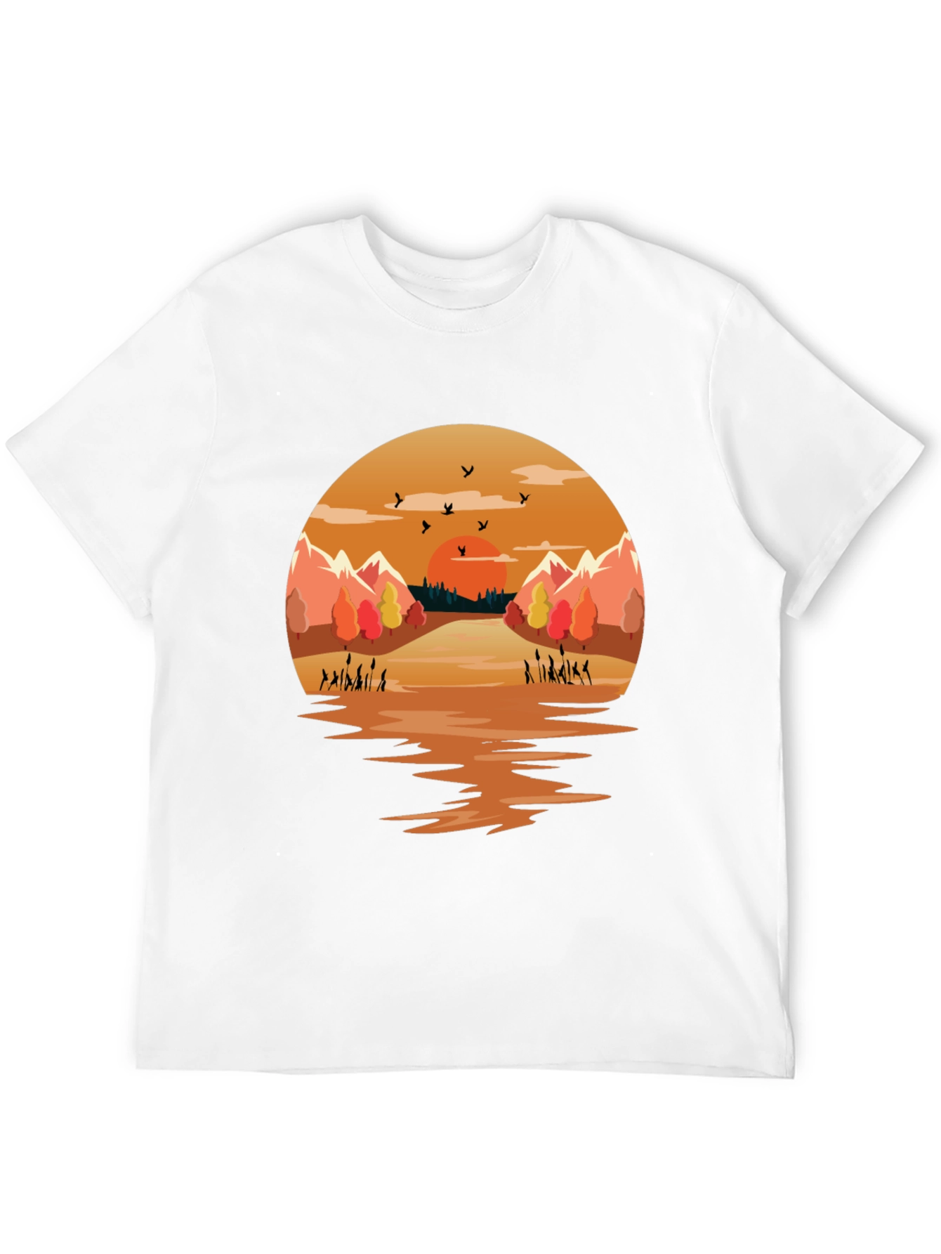 Sunset Lake Graphic Tee - Nature Inspired Design