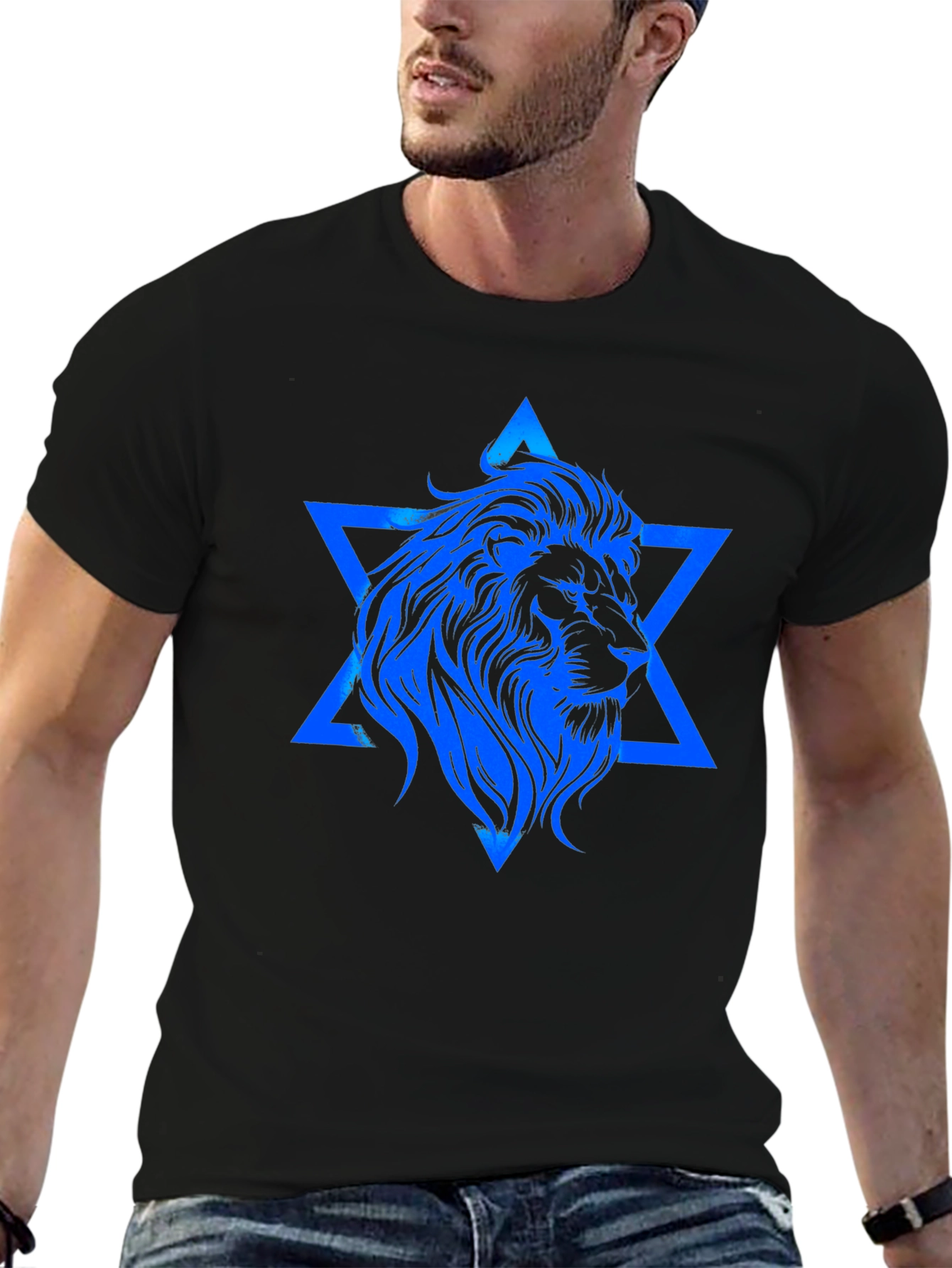 Lion of Judah Star Graphic T-Shirt