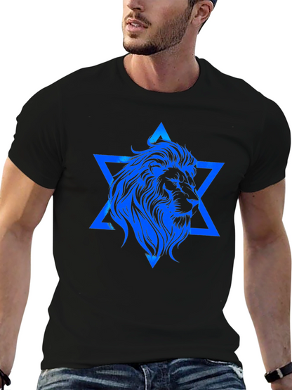 Lion of Judah Star Graphic T-Shirt
