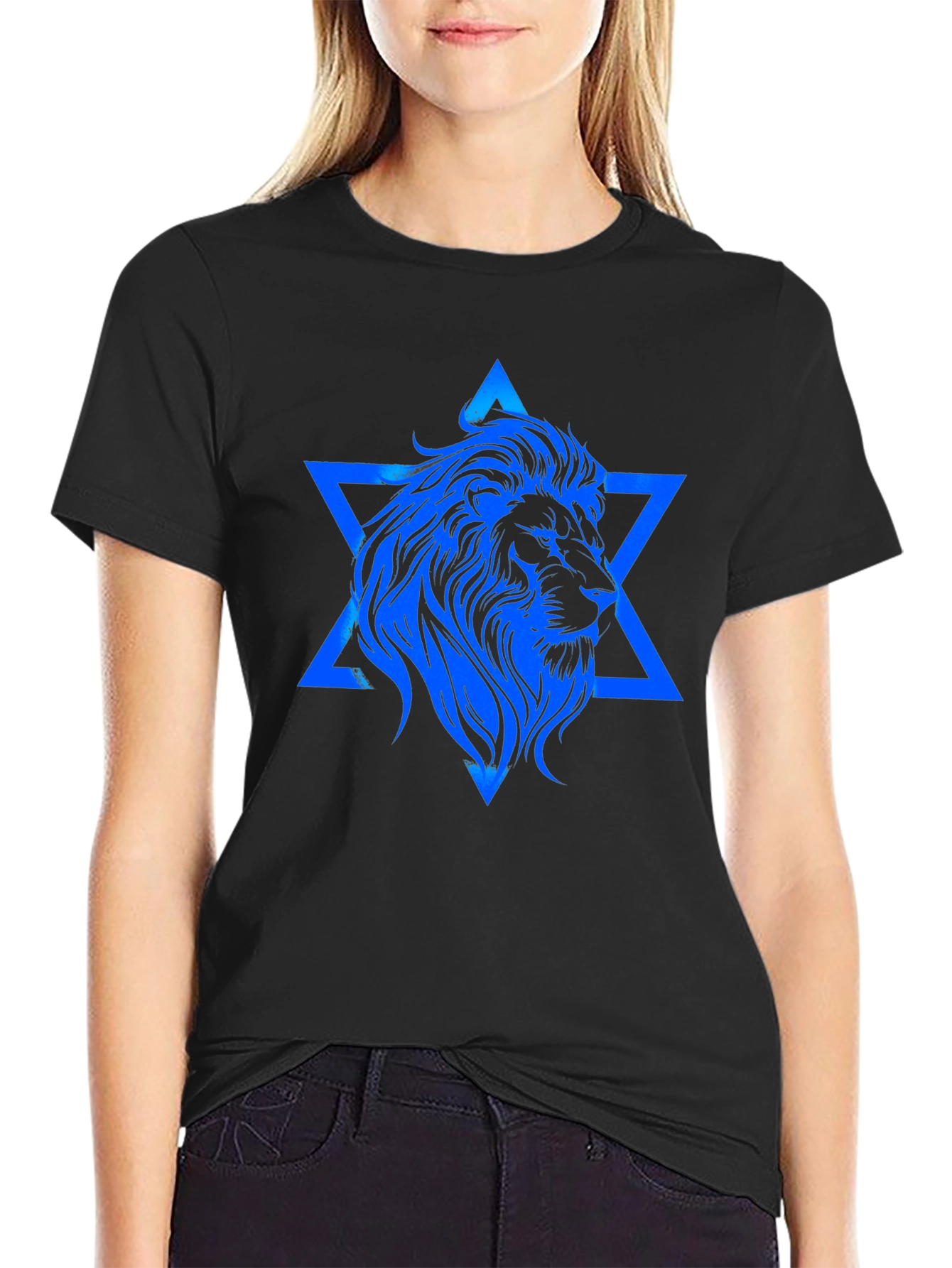 Lion of Judah Star Graphic T-Shirt