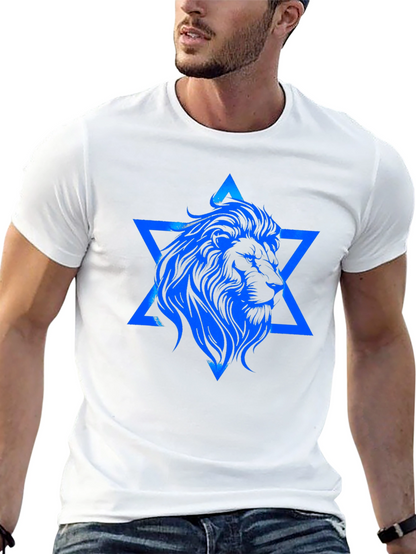 Lion of Judah Star Graphic T-Shirt