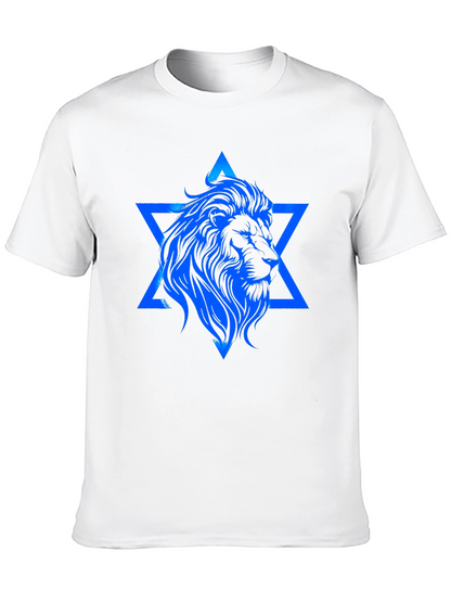 Lion of Judah Star Graphic T-Shirt