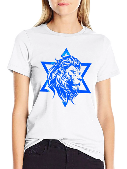 Lion of Judah Star Graphic T-Shirt