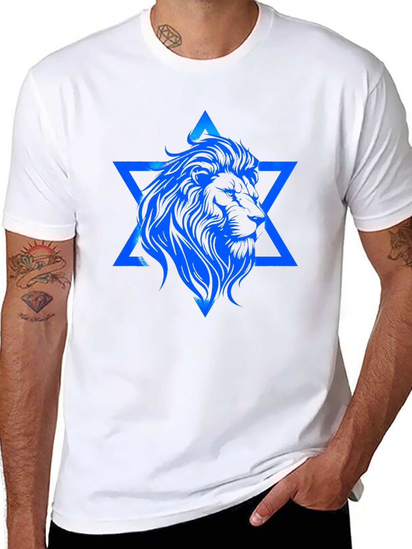 Lion of Judah Star Graphic T-Shirt