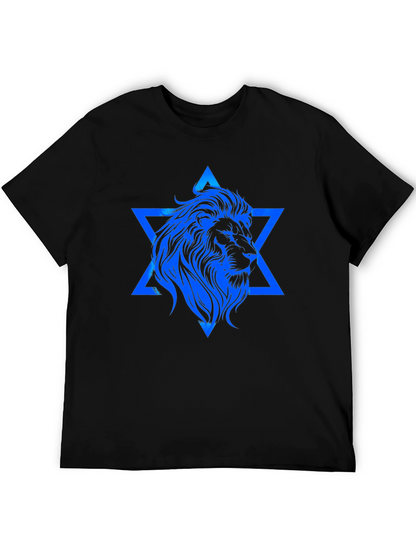 Lion of Judah Star Graphic T-Shirt