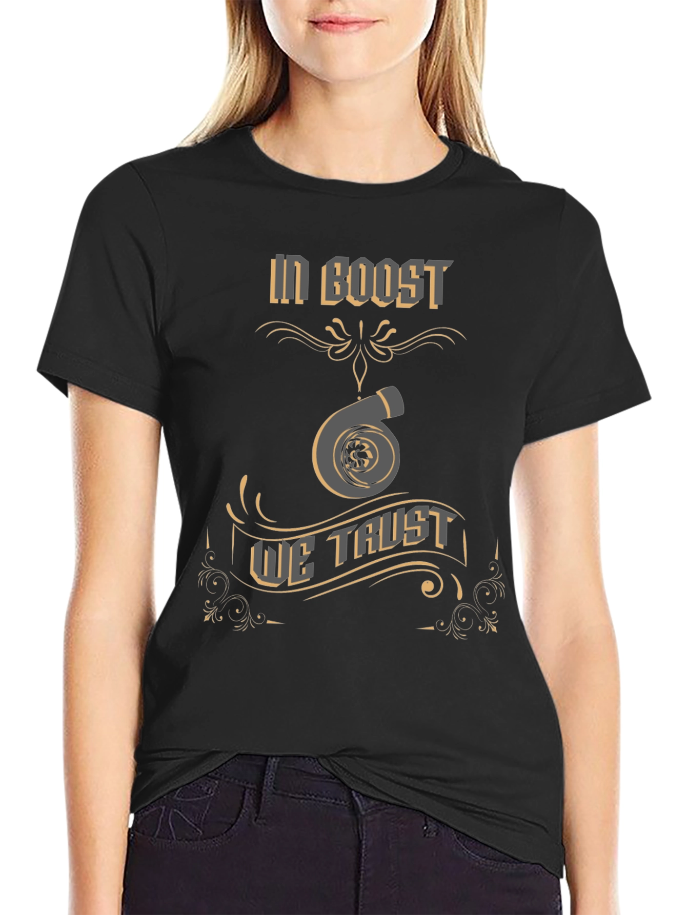 In Boost We Trust T-Shirt - Turbo Design