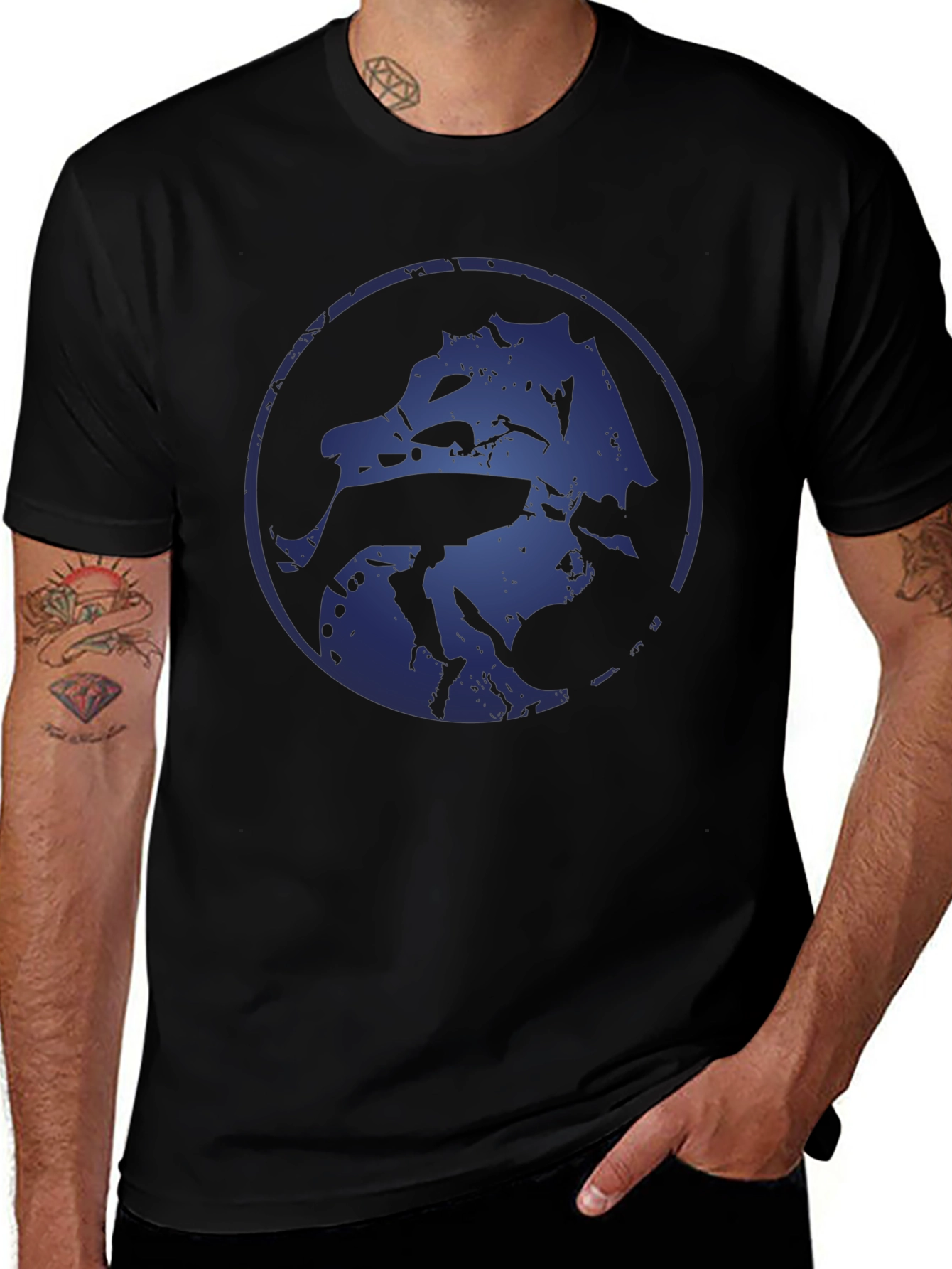 Mortal Kombat Dragon Logo Black T-Shirt