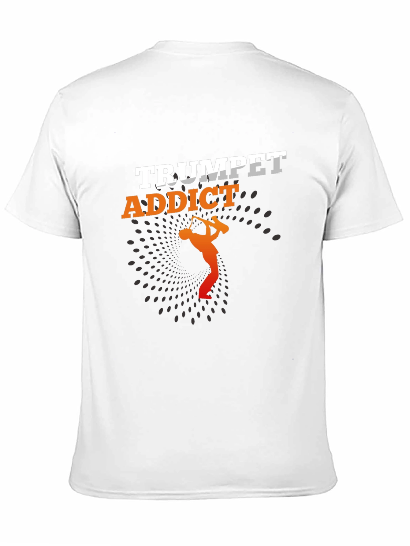 Trumpet Addict Black Graphic Tee - Music Lover T-Shirt
