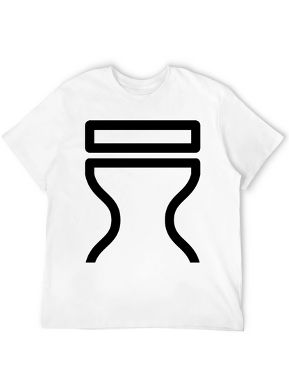 Modern Minimalist Graphic Tee - Black