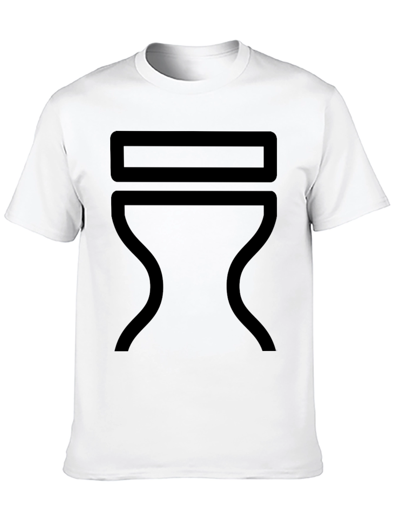 Modern Minimalist Graphic Tee - Black