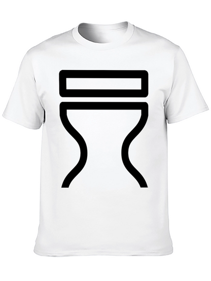 Modern Minimalist Graphic Tee - Black