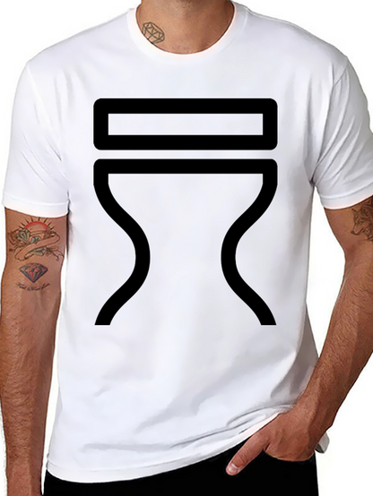 Modern Minimalist Graphic Tee - Black