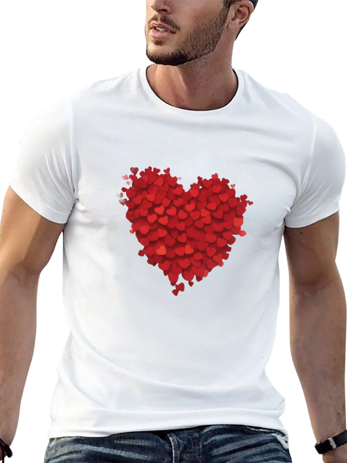 Heartful Black T-Shirt