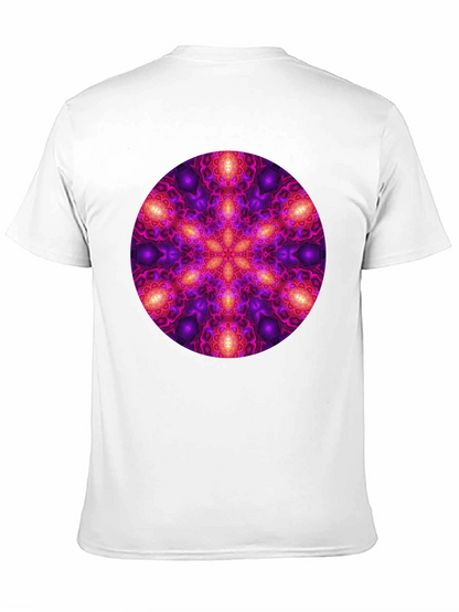 Psychedelic Mandala Print Black T-Shirt