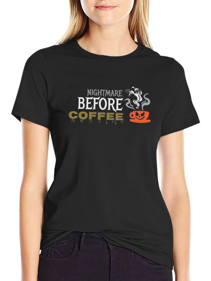 Nightmare Before Coffee Halloween T-Shirt