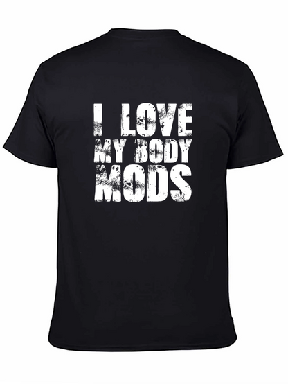 I Love My Body Mods Graphic T-Shirt - Black