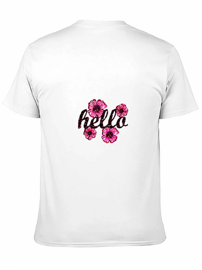 Floral Bold Graphic Tee - Classic Black T-Shirt