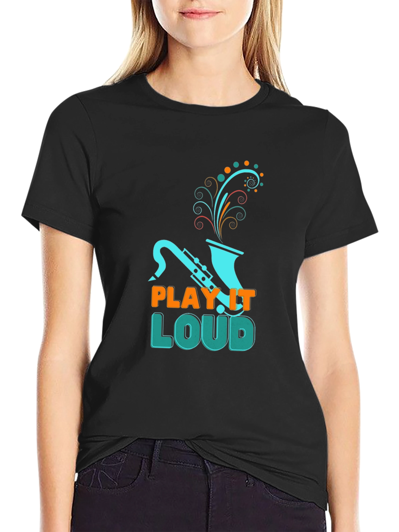 Play it Loud T-Shirt - Saxophone Graphic Tee