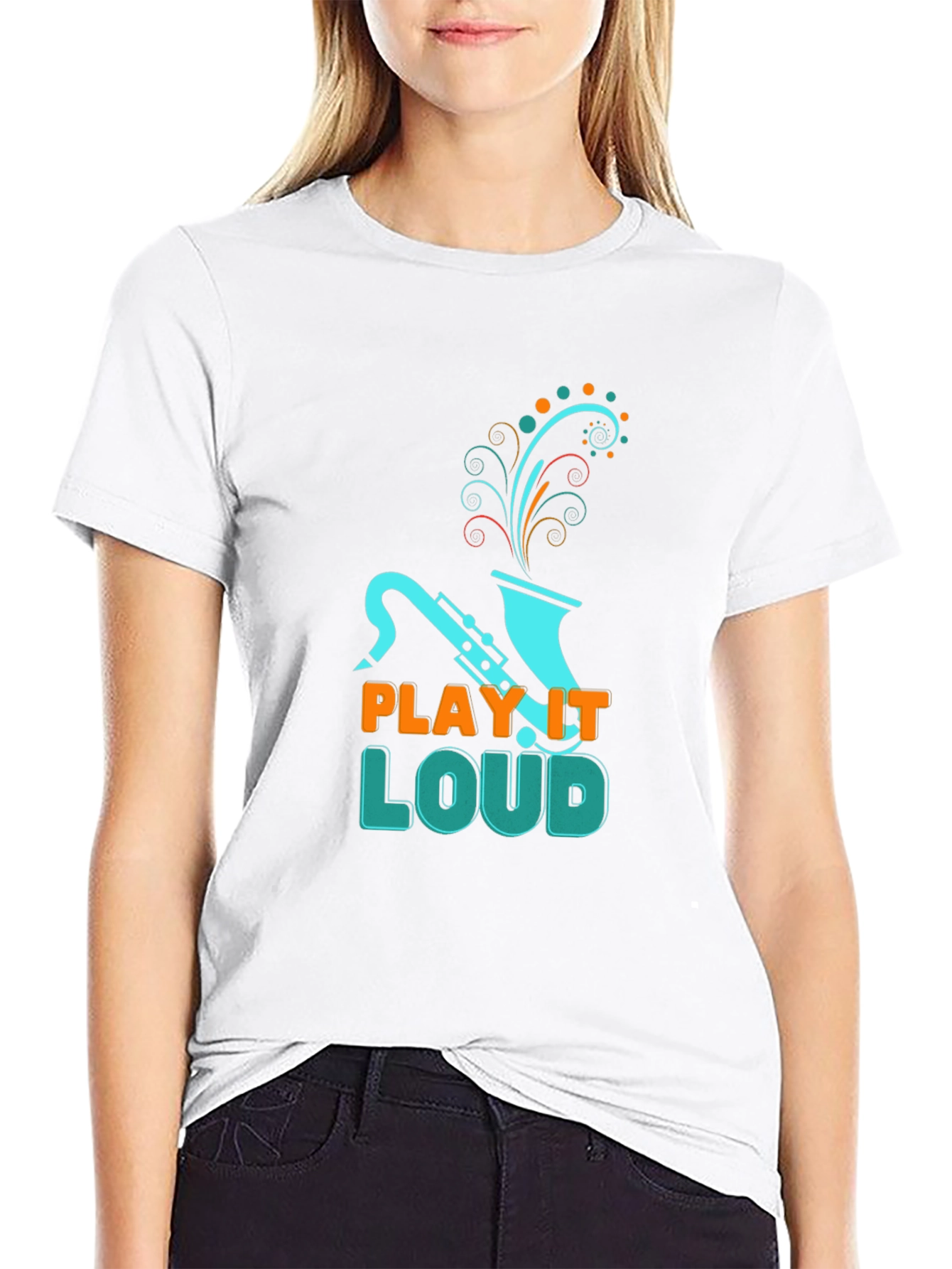 Play it Loud T-Shirt - Saxophone Graphic Tee
