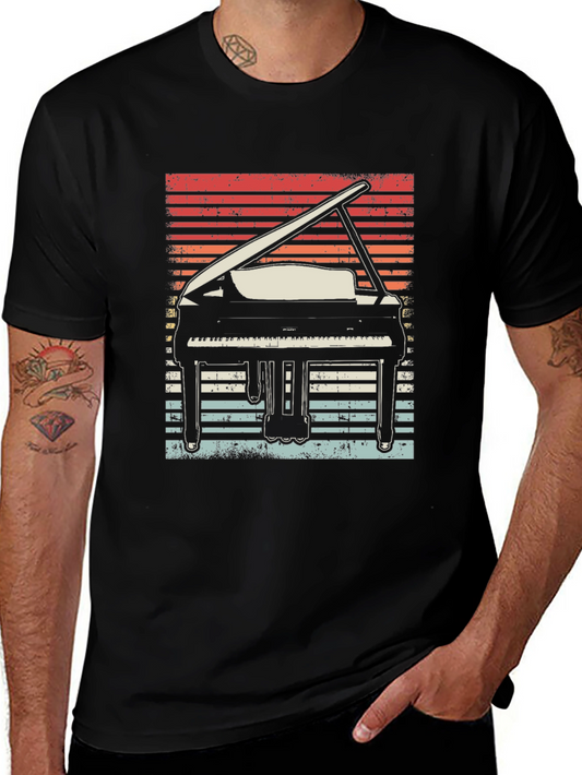 Retro Grand Piano Graphic Tee
