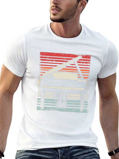 Retro Grand Piano Graphic Tee
