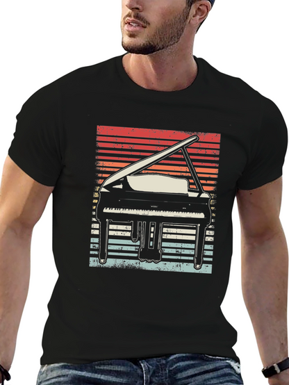 Retro Grand Piano Graphic Tee