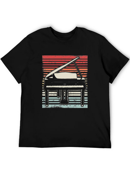 Retro Grand Piano Graphic Tee