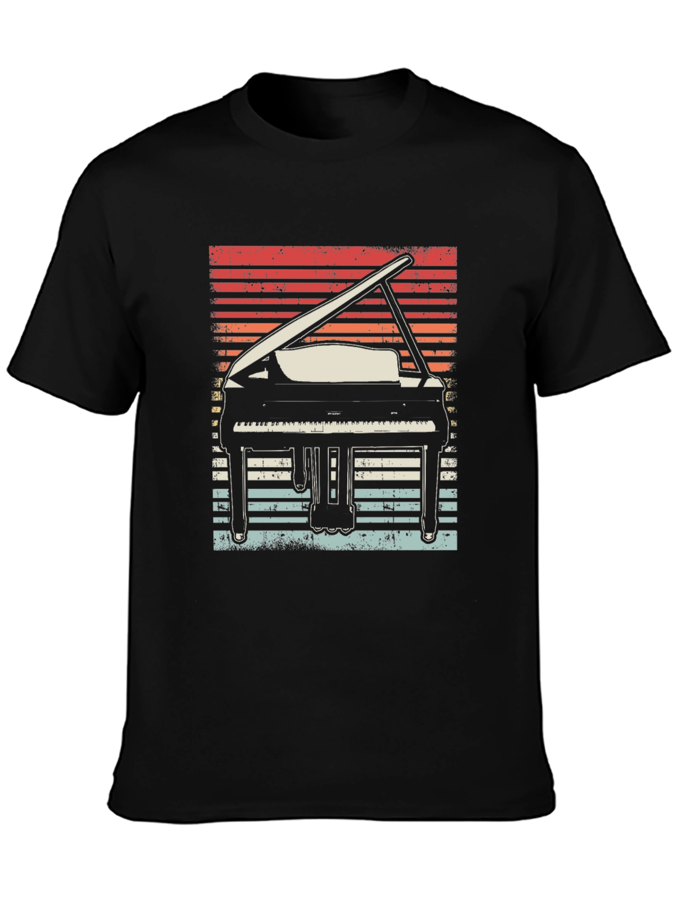 Retro Grand Piano Graphic Tee