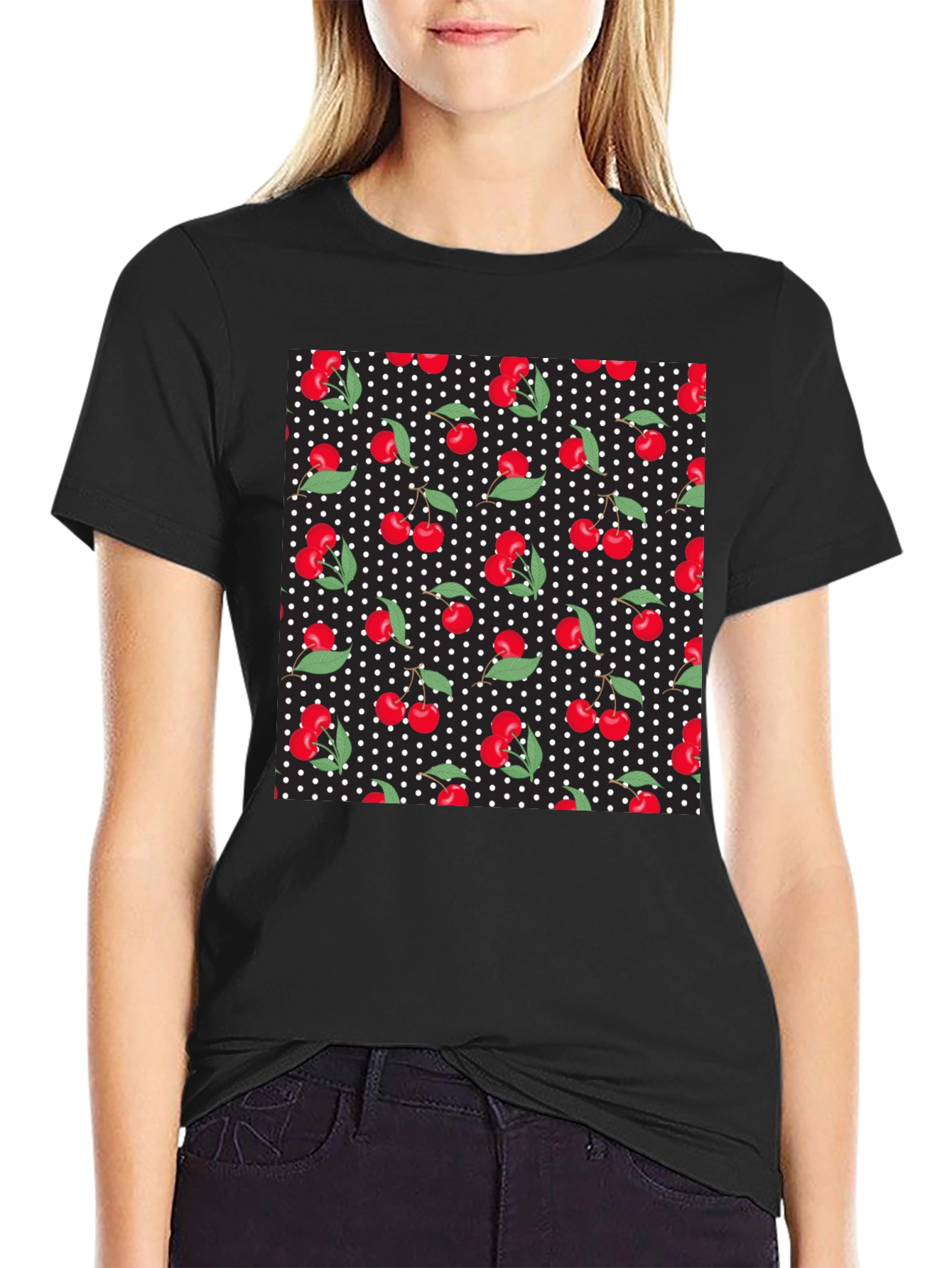 Cherry Polka Dot Tee